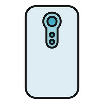 Smartphone back redesign showing new camera setup Stock Illustration