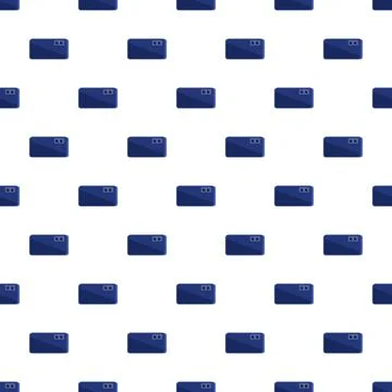 Smartphone back view technology seamless pattern Stock Illustration