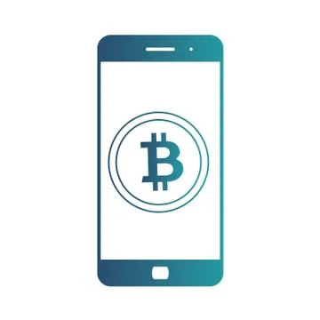 Smartphone banking dollar icon. Mobile payment with smartphone. Crypto-currency Stock Illustration