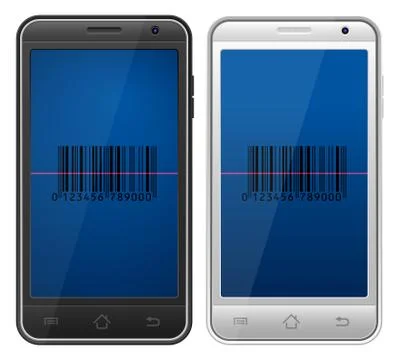 Smartphone bar code Stock-Illustration