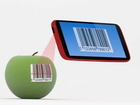 Smartphone Barcode Scanner Concept Stock Illustration