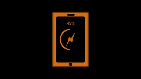 Smartphone Battery Charge Animated, Simple Battery Charging Animation in Mi.. Stock Footage 311726461