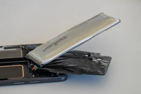 Smartphone battery failure analysis workshop tutorial safety insights and t.. Stock Photos