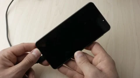 Smartphone, battery recharge Stock Footage 156869548