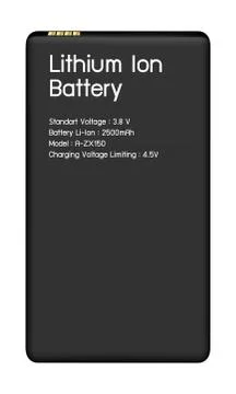 Smartphone battery vector Stock Illustration