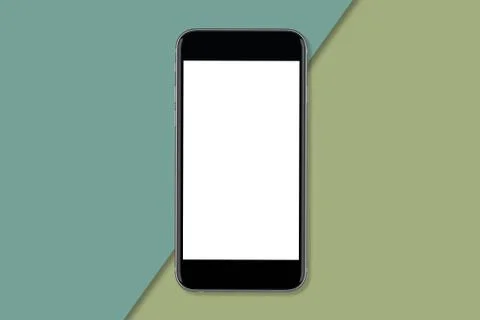 Smartphone with blank screen to ad design Stock Illustration