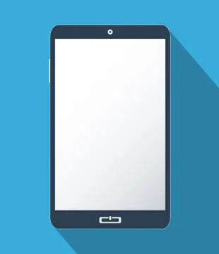 Smartphone with blank screen Stock Illustration