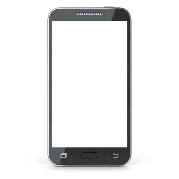 Smartphone with blank screen Stock Illustration