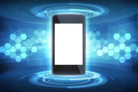 Smartphone with blank screen Stock Illustration