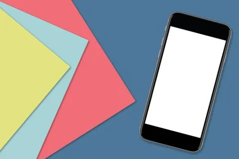 Smartphone with blank screen Stock Illustration