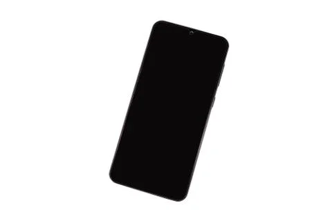 Smartphone with blank screen isolated on a white background Stock Photos