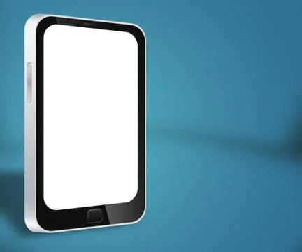 Smartphone blue background Stock Illustration