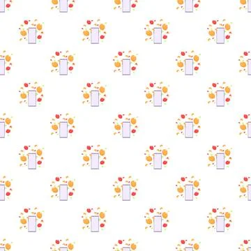 Smartphone with bouncing gift boxes seamless pattern Stock Illustration