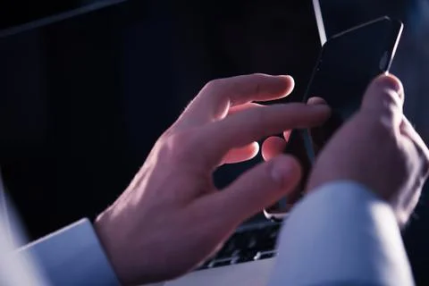 Smartphone Business Application Concept Photo. 库存照片