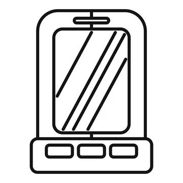 Smartphone with buttons showing empty screen displaying mobile technology Illustrazione stock