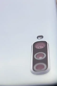 Smartphone camera close up. new technology Stock Photos