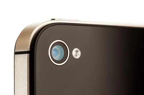 Smartphone camera close up Stock Photos