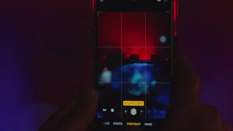 Smartphone Camera Interface in Portrait Mode Stock Footage 293299067
