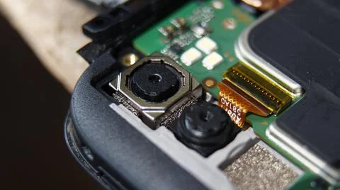 Smartphone camera module - Smartphone part Foto stock