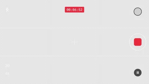Smartphone Camera REC Screen Overlay Alpha Channel with Grid and Rule of Th.. Stock Footage 330694099