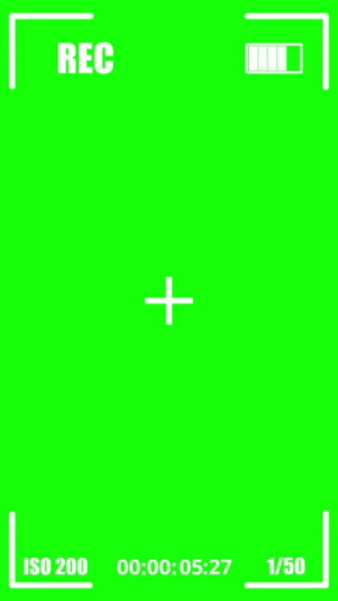 Smartphone camera thirty-second video recording on green screen background. Stock Footage 310242312