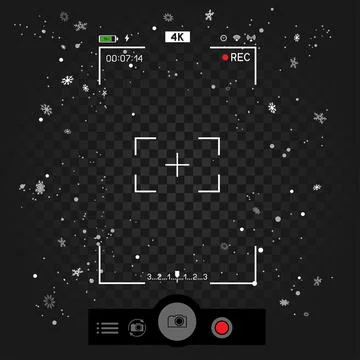 Smartphone camera vertical viewfinder Stock Illustration
