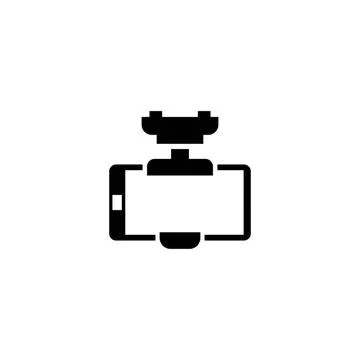 Smartphone Car Holder Flat Vector Icon Smartphone Car Holder. Flat Vector ... Stockfoto's