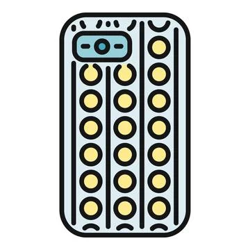 Smartphone case with dotted texture protection design Stock Illustration
