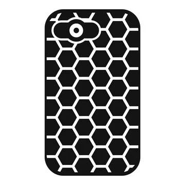 Smartphone case with honeycomb pattern for protecting from damage Stock Illustration