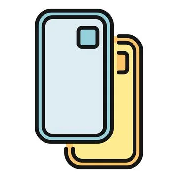 Smartphone case protective accessory for mobile technology Stock-Illustration