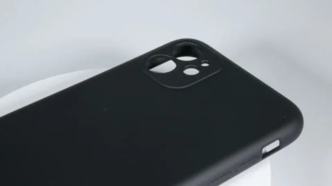 Smartphone case silicon black Stock-Footage 147472646