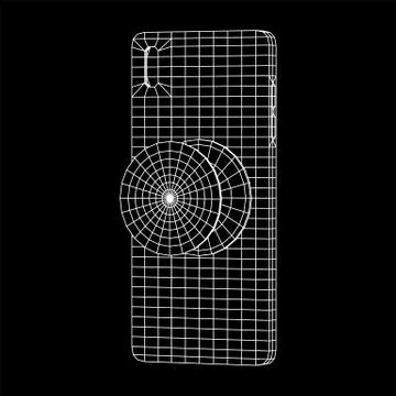 Smartphone Cellphone Pop Socket Holder Illustrazione stock