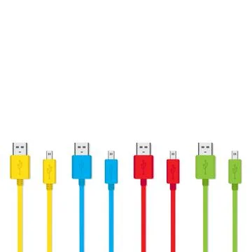 Smartphone charger cable Stock Illustration