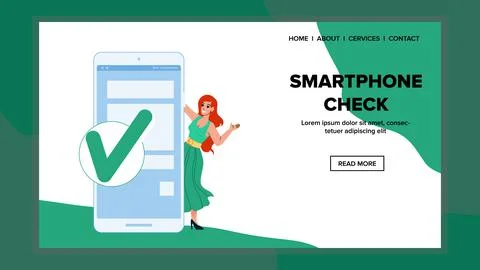 Smartphone Check List App For Planning Vector Stock Illustration