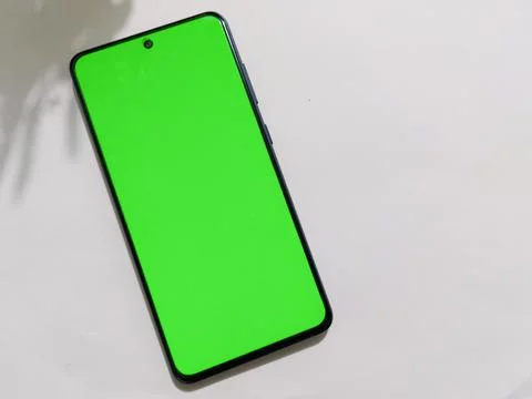 Smartphone with chroma key Fotos Stock