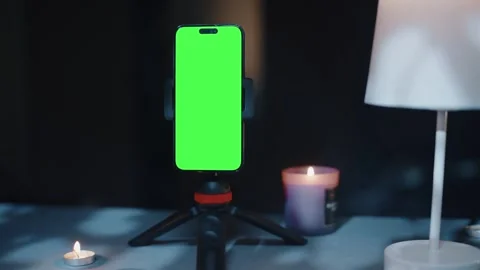 Smartphone with Chroma Key on Screen Vídeos de archivo 295313501