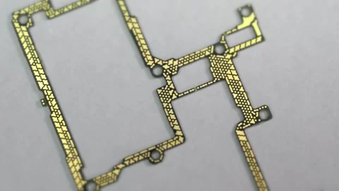 Smartphone circuit board frame close up Stock Footage 347981380
