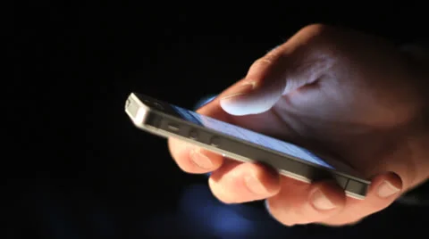 Smartphone close up tracking shot Stock Footage 24825381