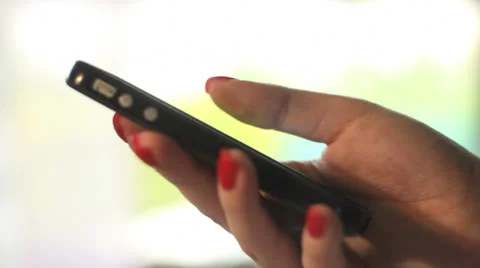 Smartphone close up tracking shot Stock-Footage 24825426