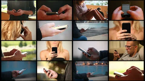 Smartphone composition Stock Footage 23117598