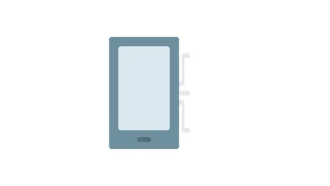 A smartphone connected to a square box, illustrating a tech setup for commu.. Stock Footage 333102544
