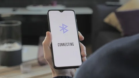 Smartphone connecting to bluetooth Stock Footage 105594559