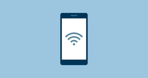 Smartphone connecting to wi-fi network Stock Footage 118090783
