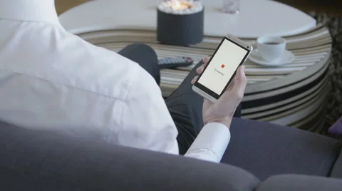 Smartphone connecting to WiFi Stock Footage 66492636