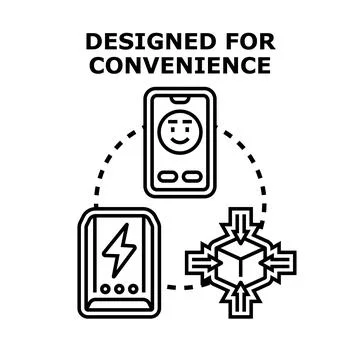 Smartphone convenience concept for modern user efficiency Illustrazione stock