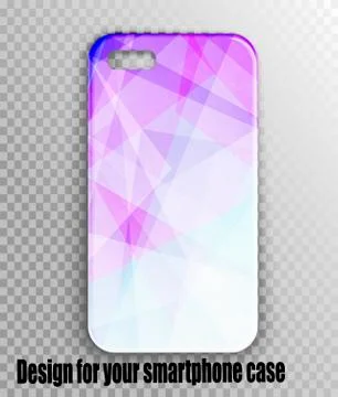 Smartphone cover vector layout - geometry design Stock Illustration