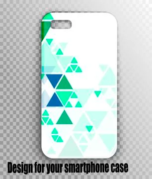 Smartphone cover vector layout - online smartphone accessories store Stock Illustration
