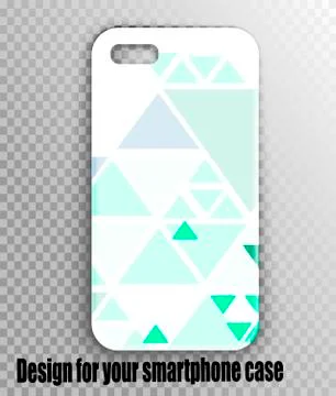 Smartphone Cover Vector Mockup - Online Accessories Store Stock Illustration