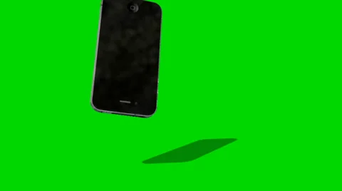 Smartphone Crash - separated on green screen Видео 35151576