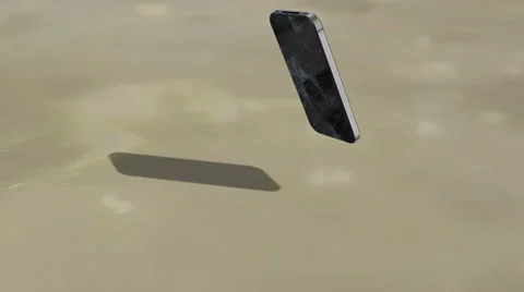 Smartphone crashes on the ground and breaks Vídeos de archivo 35152249